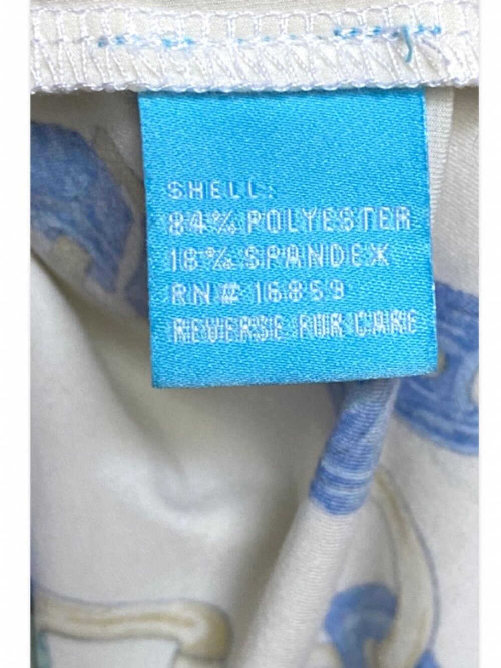 J. McLaughlin Horsebit Short Sleeve White Blue Thin Lightweight Top Size XS - Picture 7 of 7
